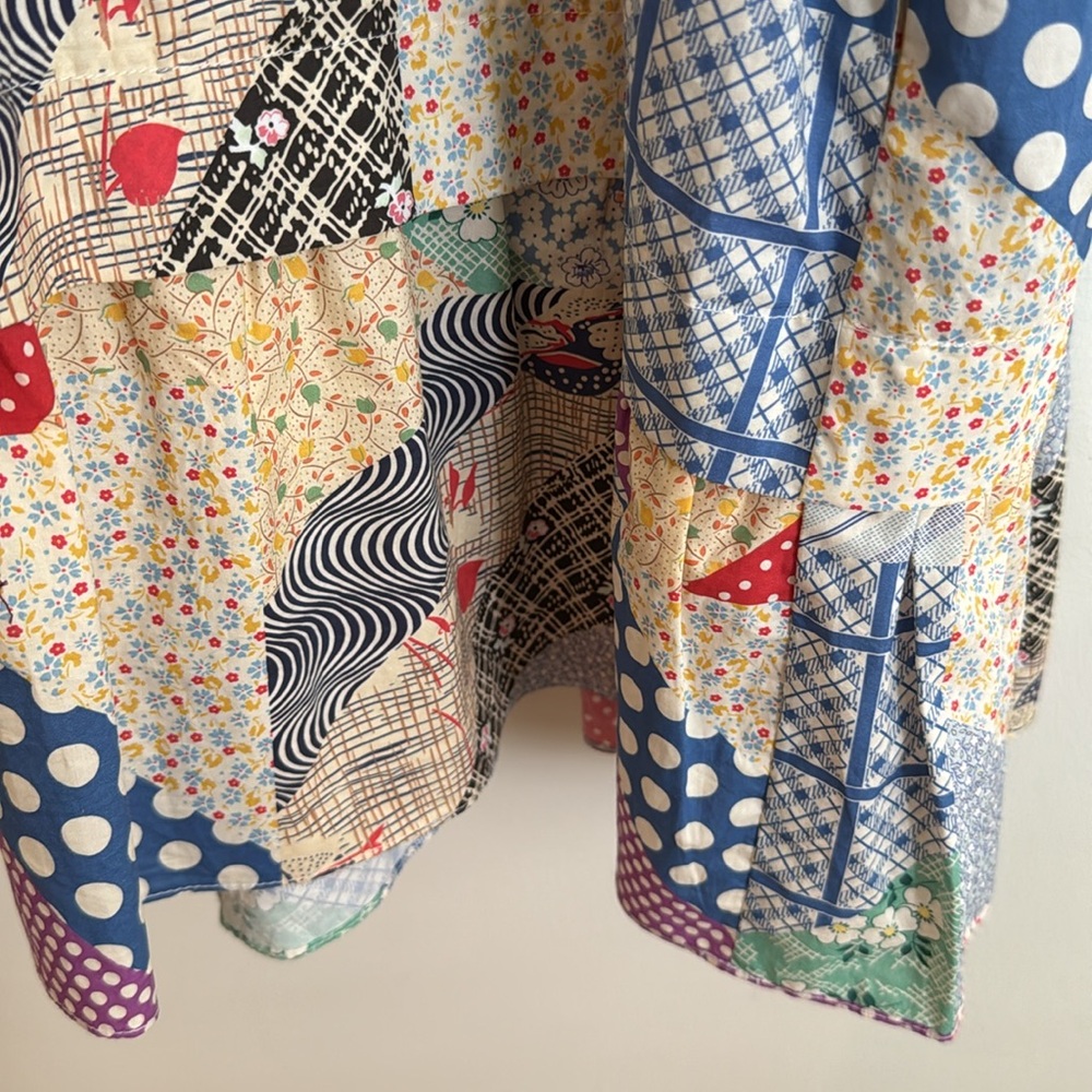 Hunter Bell Multicolor Floral Patchwork Dress - image 7